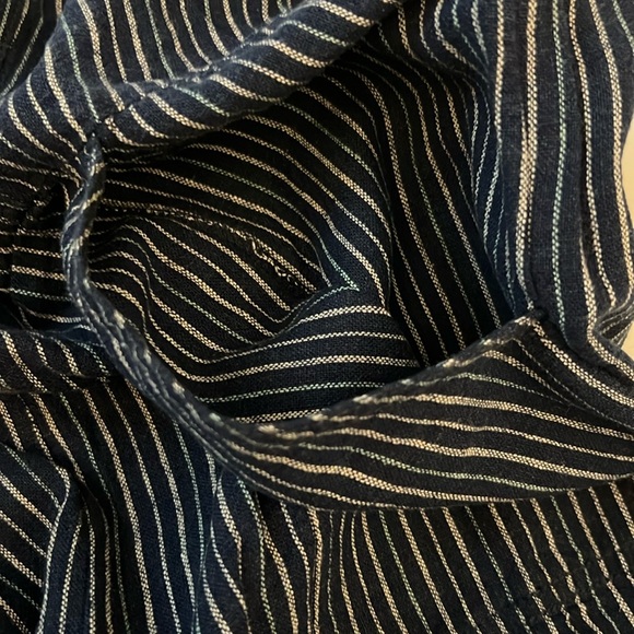 Old Navy Blue Striped Jumpsuit with Pockets - Picture 5 of 10